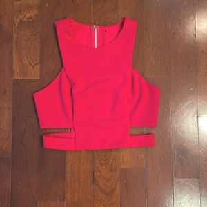 Forever 21 Hot Red Crop Top
